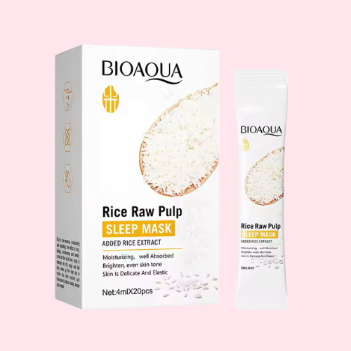 Box of 20pcs BioAqua Rice Raw Pulp Sleep Mask