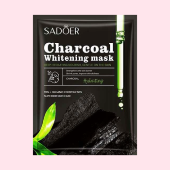 ADOER Bamboo Charcoal Whitening Hydrating Black Mask Moisturizing Whitening Sheet Mask